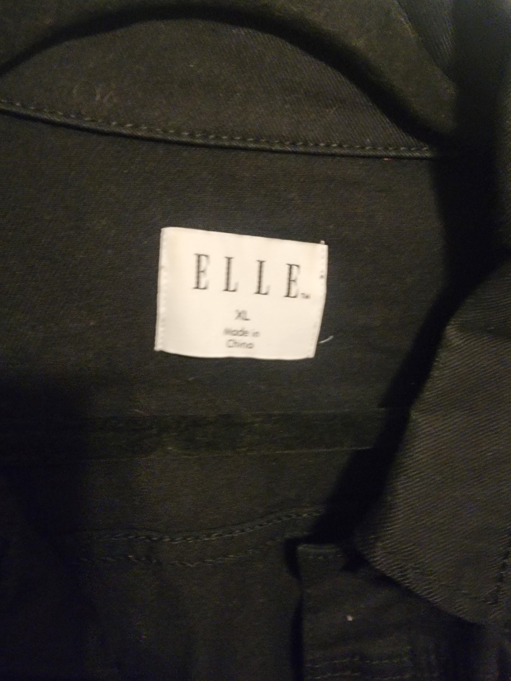 Elle Black Cropped Jean Jacket - Picture 2 of 3